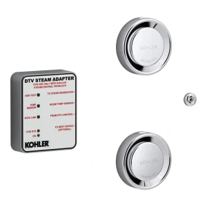 KOHLER DTV+ Steam Bath Generator Tandem Adapter Kit in Polished Chrome