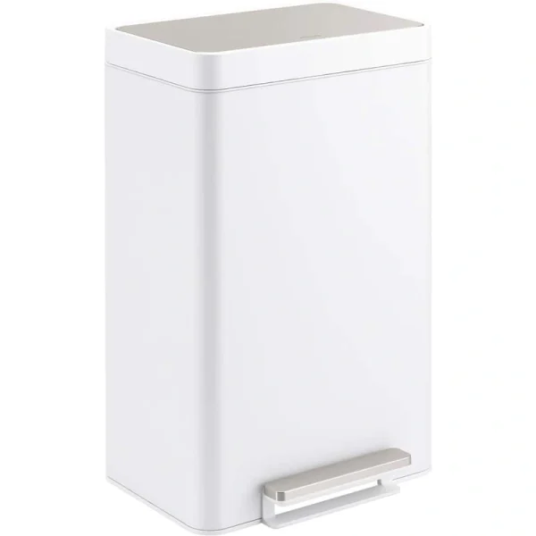 KOHLER Dual 5.5 Gal. Stainless and White Compartment Trash Can