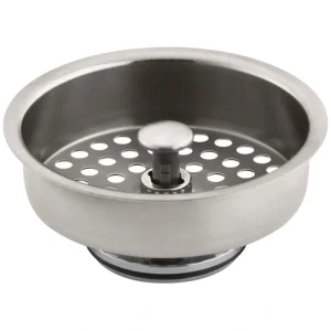 KOHLER Duostrainer 3.5 in. Basket Strainer in Vibrant Stainless Steel