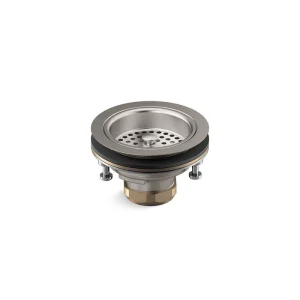 KOHLER Duostrainer 4-1/2 in. Sink Strainer in Vibrant Stainless