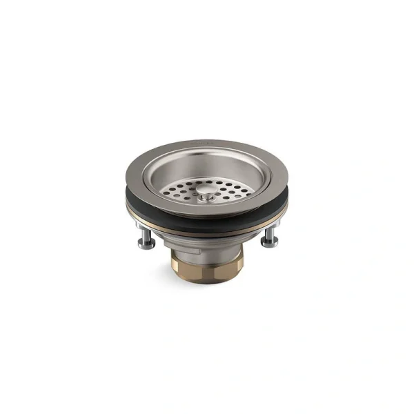 KOHLER Duostrainer 4-1/2 in. Sink Strainer in Vibrant Stainless