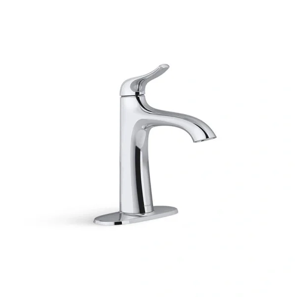 KOHLER Easmor Single-Handle Single Hole Bathroom Faucet in Polished Chrome