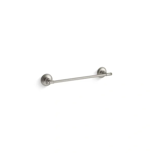 KOHLER Eclectic 18 in. Wall Mounted Towel Bar in Vibrant Brushed Nickel