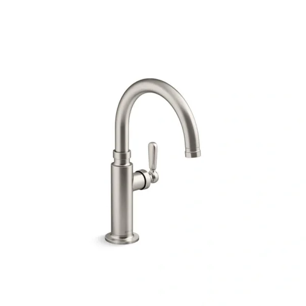 KOHLER Edalyn By Studio McGee Single Handle Bar Faucet in Vibrant Stainless