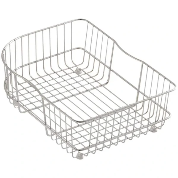 KOHLER Efficiency 15-3/4 in. x 11-1/2 in. Rinse Basket for Right-Hand Bowl Sinks in Stainless Steel