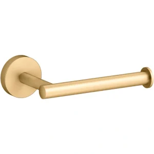 KOHLER Elate Wall Mounted Toilet Paper Holder in Vibrant Brushed Moderne Brass