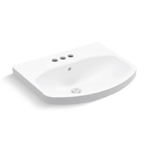 KOHLER Elmbrook 7.7 in. Pedestal Sink Basin in White Vitreous China
