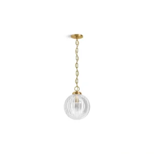KOHLER Embra By Studio McGee 1-Light Brushed Moderne Brass Pendant Light T726940187