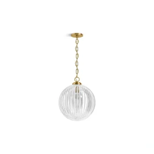 KOHLER Embra By Studio McGee 1-Light Brushed Moderne Brass Pendant Light T726940735