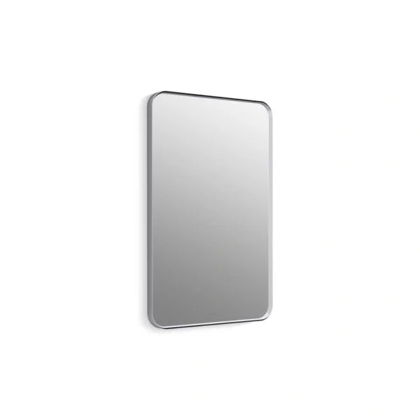 KOHLER Essential 22 in. W x 34 in. H Rectangle Framing Wall Mirror with Polished Chrome