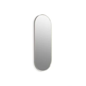 KOHLER Essential 22 in. X 60 in. Capsule Decorative Mirror in Brushed Nickel