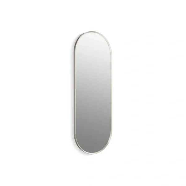 KOHLER Essential 22 in. X 60 in. Capsule Decorative Mirror in Brushed Nickel