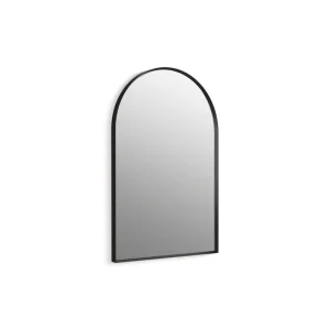 KOHLER Essential 24 in. X 36 in. Arch Framed Mirror in Matte Black