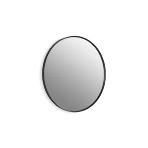 KOHLER Essential 32 in. W x 32 in. H Round Framed Wall Mount Bathroom Vanity Mirror in Matte Black