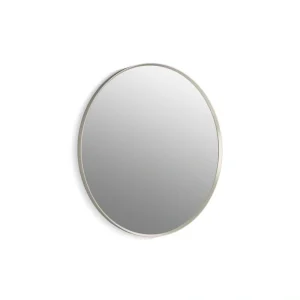 KOHLER Essential 36 in. W x 36 in. H Round Framed Wall Mount Bathroom Vanity Mirror in Brushed Nickel