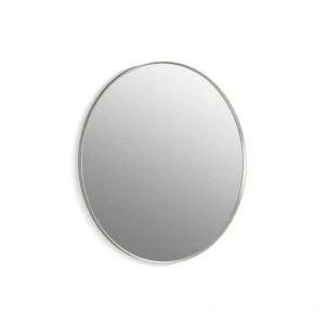 KOHLER Essential 42 in. W x 42 in. H Round Framed Wall Mount Bathroom Vanity Mirror in Brushed Nickel