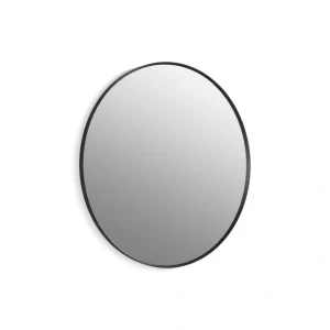 KOHLER Essential 42 in. W x 42 in. H Round Framed Wall Mount Bathroom Vanity Mirror in Matte Black
