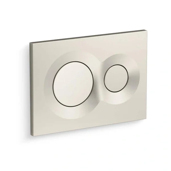 KOHLER Flush Actuator Plate in Vibrant Brushed Nickel