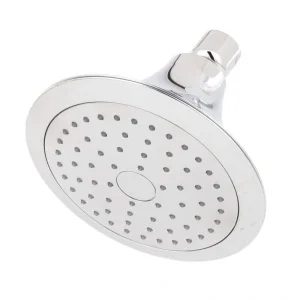 KOHLER Forte Katalyst 1-Spray Pattern 5.5 in. Single Wall Mount Fixed Rain Shower Head in Polished Chrome