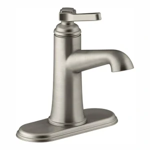 KOHLER Georgeson Single-Hole Single-Handle 1.2 GPM Bathroom Faucet with Pop-Up Drain in Vibrant Brushed Nickel