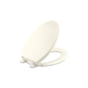 KOHLER Glenbury Elongated Closed Front Toilet Seat in Biscuit