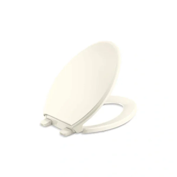 KOHLER Glenbury Elongated Closed Front Toilet Seat in Biscuit