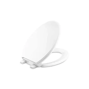 KOHLER Glenbury Elongated Closed Front Toilet Seat in White