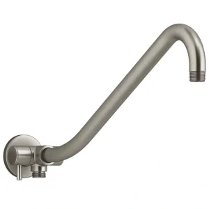 KOHLER Gooseneck Rain Head Arm with 3-Way Diverter, Vibrant Brushed Nickel