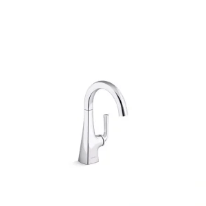 KOHLER Graze Single Handle Beverage Faucet in Polished Chrome