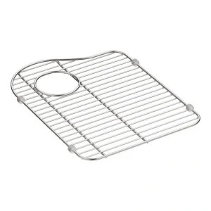 KOHLER Hartland 13-1/8 in. x 16-7/8 in. Stainless Steel Left-Hand Bottom Bowl Rack for K-5818 Sink
