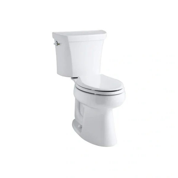 KOHLER Highline 10 in. Rough In 2-Piece 1.1 GPF Dual Flush Elongated Toilet in White Seat Not Included