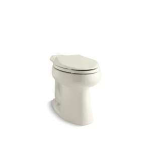 KOHLER Highline 10 in. Rough In Elongated Chair Height Toilet Bowl Only in Biscuit, Seat Not Included