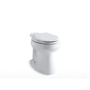 KOHLER Highline 10 in. Rough In Elongated Chair Height Toilet Bowl Only in White, Seat Not Included
