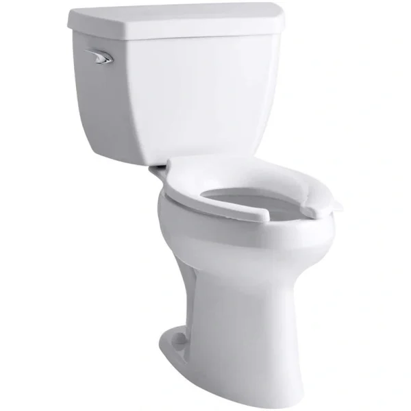 KOHLER Highline 12 in. Rough In 2-Piece 1.6 GPF Single Flush Elongated Toilet in White Seat Not Included