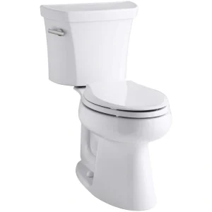 KOHLER Highline 12 in. Rough In 2-Piece 1 GFP Single Flush Elongated Chair Height Toilet in White, Seat Not Included
