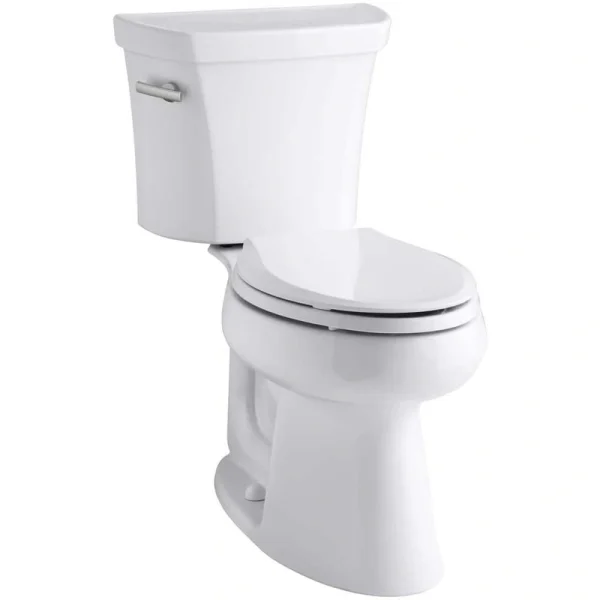 KOHLER Highline 12 in. Rough In 2-Piece 1 GFP Single Flush Elongated Chair Height Toilet in White, Seat Not Included
