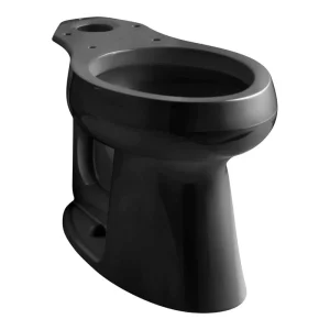 KOHLER Highline 12 in. Rough In Elongated Chair Height Toilet Bowl Only in Black, Seat Not Included