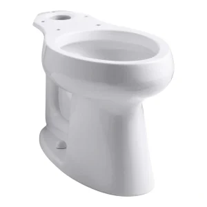 KOHLER Highline 12 in. Rough In Elongated Chair Height Toilet Bowl Only in White, Seat Not Included T726939845