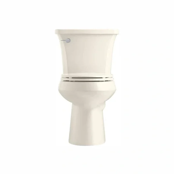 KOHLER Highline Arc 12in. Rough In 2-Piece 1.28 GFP Single Flush Elongated Chair Height Toilet in Biscuit with Soft Close Seat