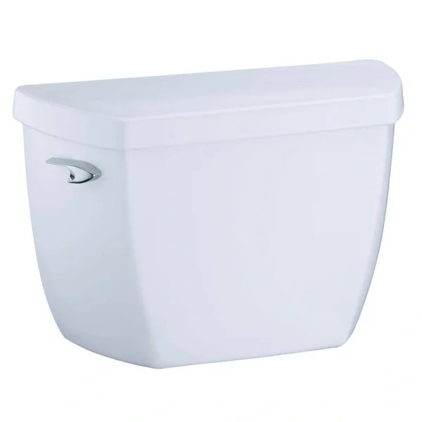 KOHLER Highline Classic Pressure Lite Toilet Tank Only with Right-Hand Trip Lever and Tank Lock 1.6 GFP Single Flush in White