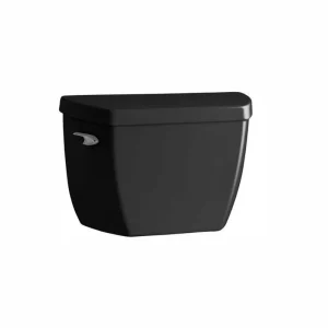 KOHLER Highline Classic Toilet Tank Only 1.0 GFP Single Flush in Black Black