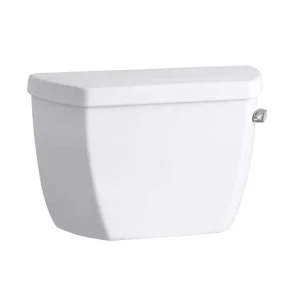 KOHLER Highline Classic Toilet Tank Only with Right-Hand Trip Lever 1.0 GFP Single Flush in White