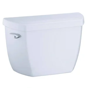 KOHLER Highline Classic Toilet Tank Only with Right-Hand Trip Lever 1.6 GFP Single Flush in White
