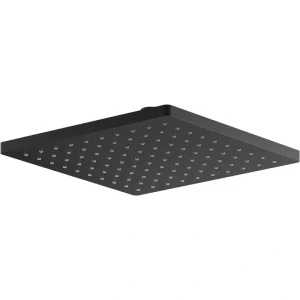 KOHLER Honesty 1-Spray Patterns with 2.5 GPM 10 in. Ceiling Mount Fixed Shower Head in Matte Black