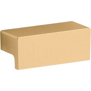KOHLER Honesty 2.5 in. Vibrant Brushed Moderne Brass Cabinet Knob