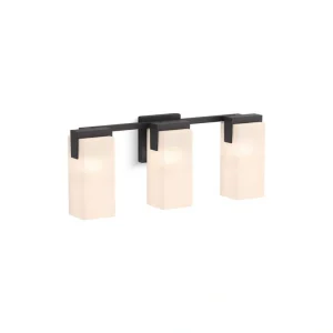 KOHLER Honesty 3-Light Matte Black Wall Sconce