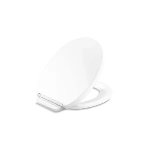 KOHLER Impro ReadyLatch Quiet-Close Round Front Toilet Seat in White