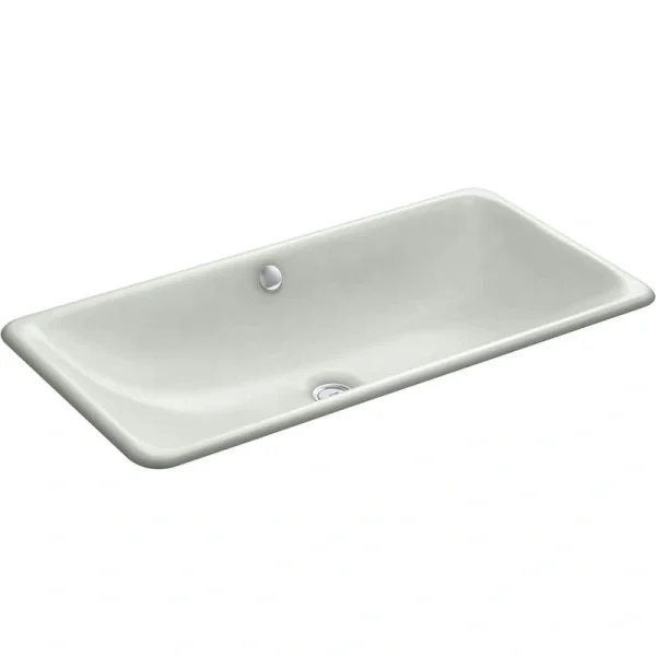 KOHLER Iron Plains 30 in. Drop-In Bathroom Sink in Gray