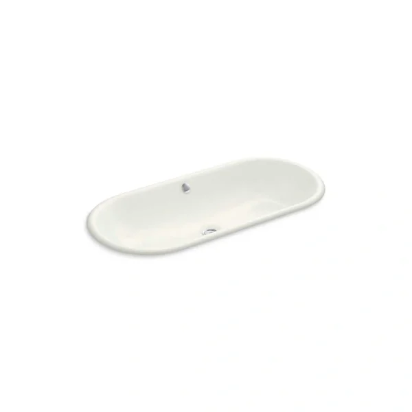 KOHLER Iron Plains 33 in. Drop-In/Undermount Cast Iron Bathroom Sink in White