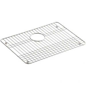 KOHLER Iron/Tones 19-1/2 in. x 14 in. Bottom Sink Bowl Rack in Stainless Steel
